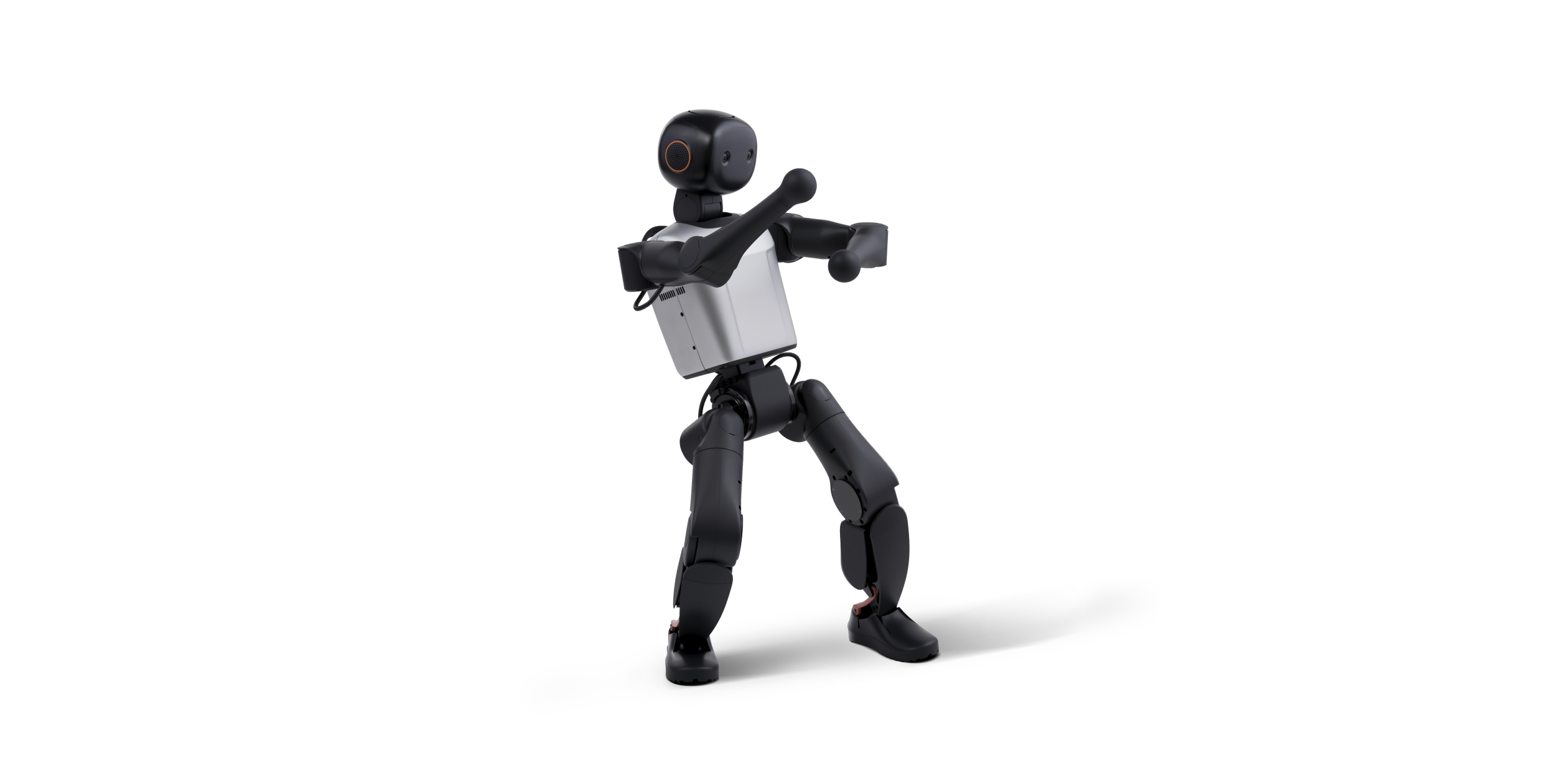 FF Master Mini in a raised-arm dance pose