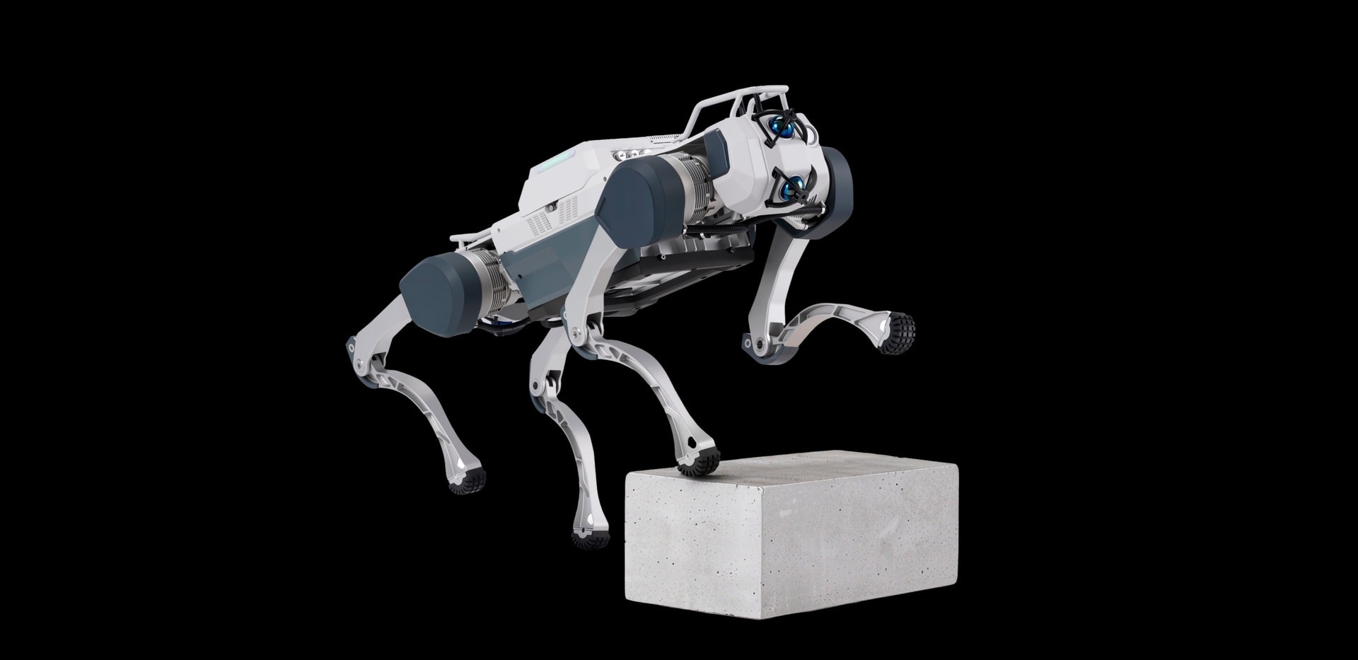 Aegis Hyper stepping over concrete blocks