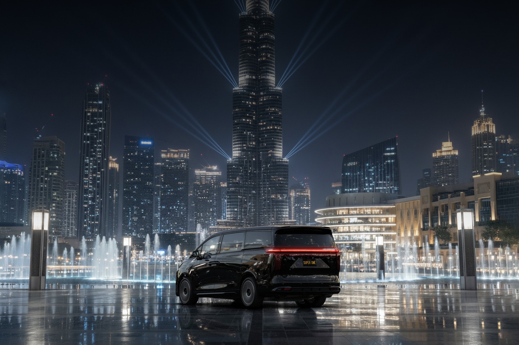 エンターティナー ドバイ Super One, Palace of Intelligence | Faraday Future | FF